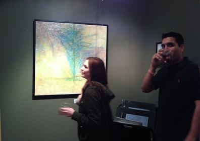 Mike Bloom Acrylic Painting entitled 'New Beginnings' and Patrons
