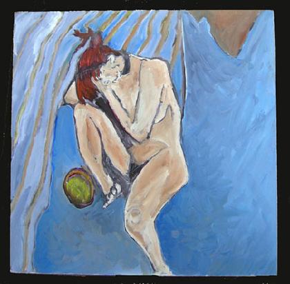 Acrylic Painting on Board entitled '40 Winks' 24" x 24"