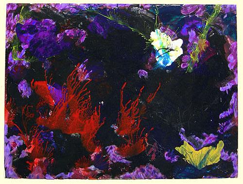 Acrylic Painting on Board entitled 'Butterflyscape' 12" x 16"