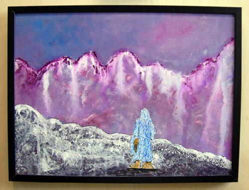 Acrylic Painting on Canvas entitled 'Tibet or not Tibet' 18" x 24"