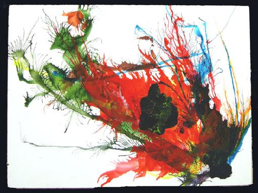 Acrylic Painting on Board entitled 'Fish Fetish' 12" x 16"